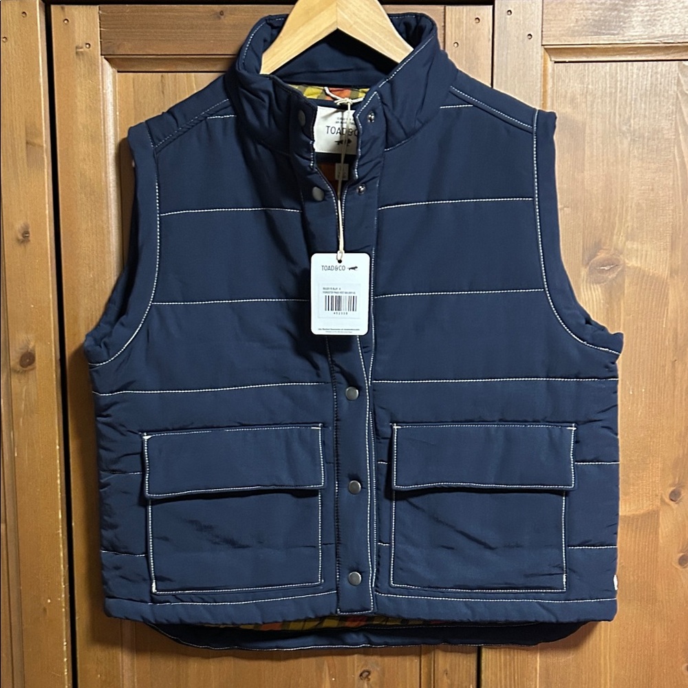 NWT Toad&Co Women's Forester Pass Vest, Blue (big sky)  XL